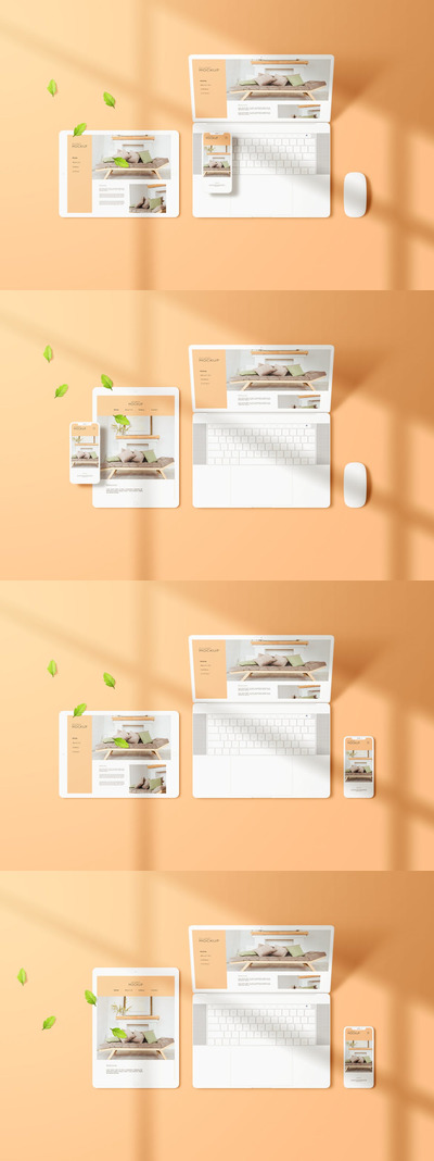 多设备电脑屏幕模型[PSD]