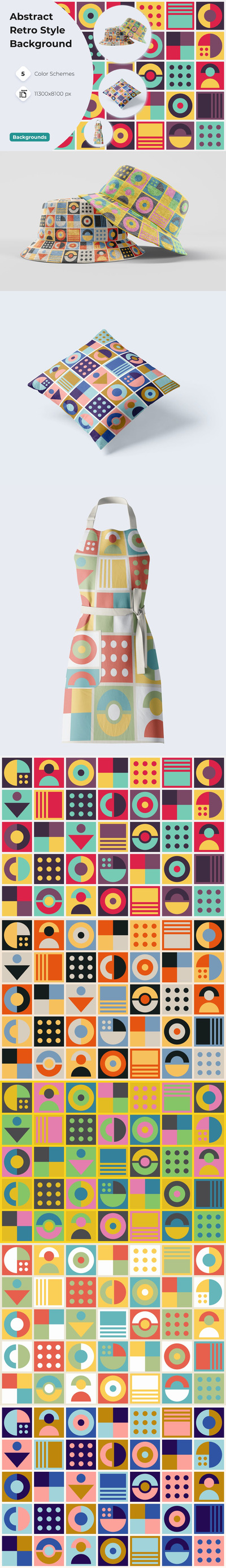 时尚高端清新简约复古孟菲斯风格的背景底纹纹理集合-AI，EPS，JPG，PNG，FIG，SKETCH，SVG