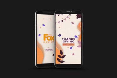 感恩节快乐食品配送菜单视频ae素材