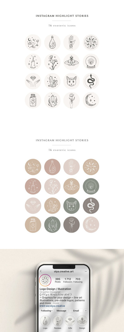 手绘植物动物插画[JPG]