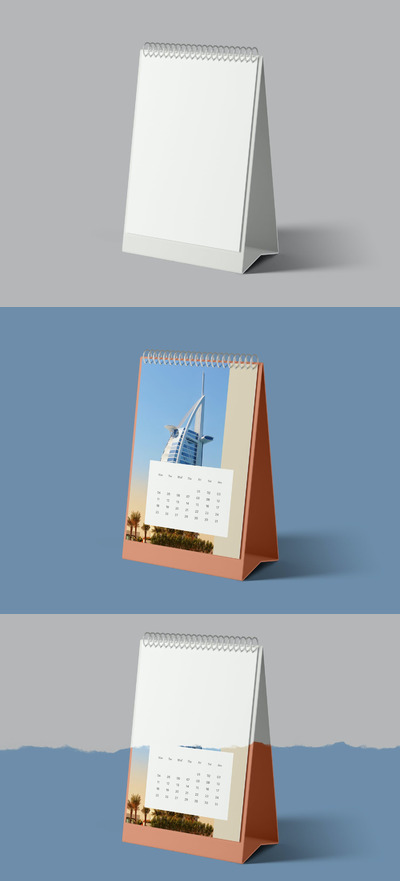 极简台历产品设计展示样机[PSD]