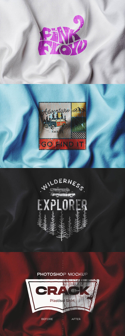 衣服面料logo设计样机[PSD]