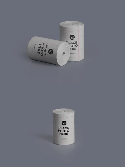 逼真的热敏纸样机