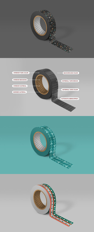品牌胶带产品设计样机[PSD]
