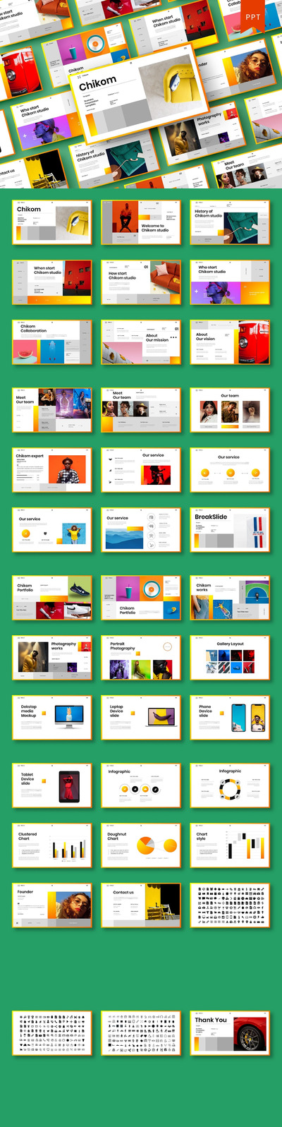 时尚高端绚丽的高品质多用途powerpoint幻灯片演示模板（pptx）