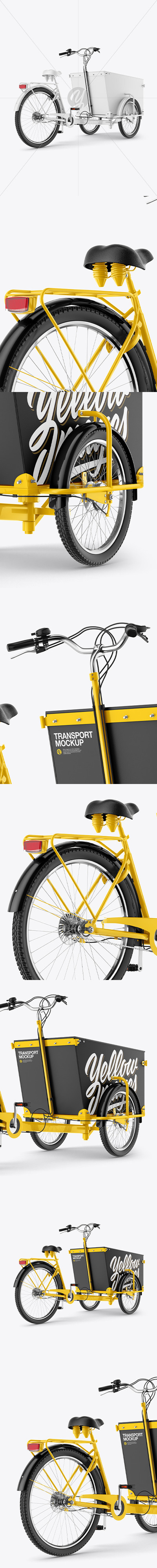 货运自行车样机-右后半侧视图