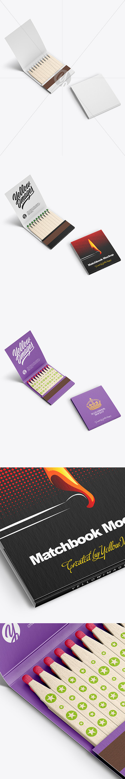 火柴盒品牌包装/Logo设计样机