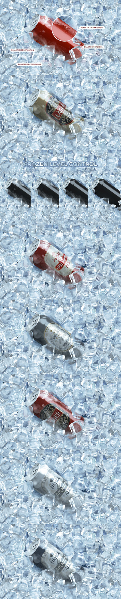 冰啤酒罐头产品样机[PSD]