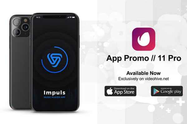 iPhone 11 Pro应用促销演示视频AE模板