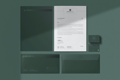 极简品牌VI文具模板[AI,EPS,PSD]