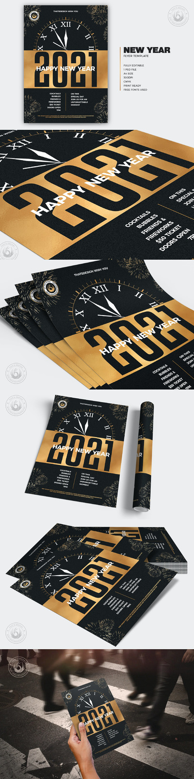 新年广告传单模板V10[PSD]