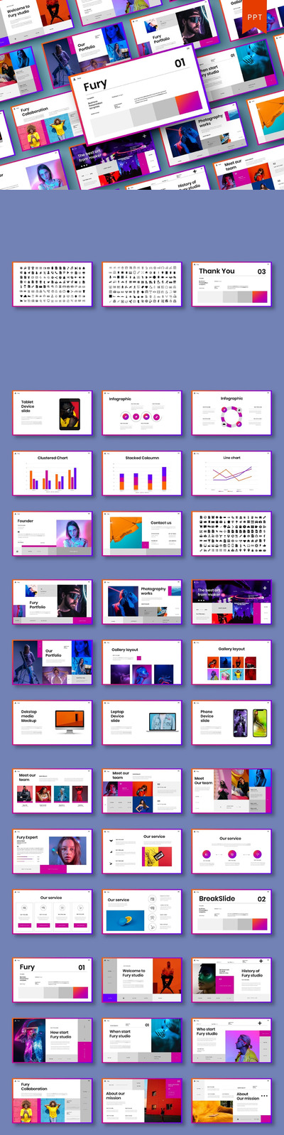 时尚高端简约多用途的高品质powerpoint幻灯片演示模板（pptx）
