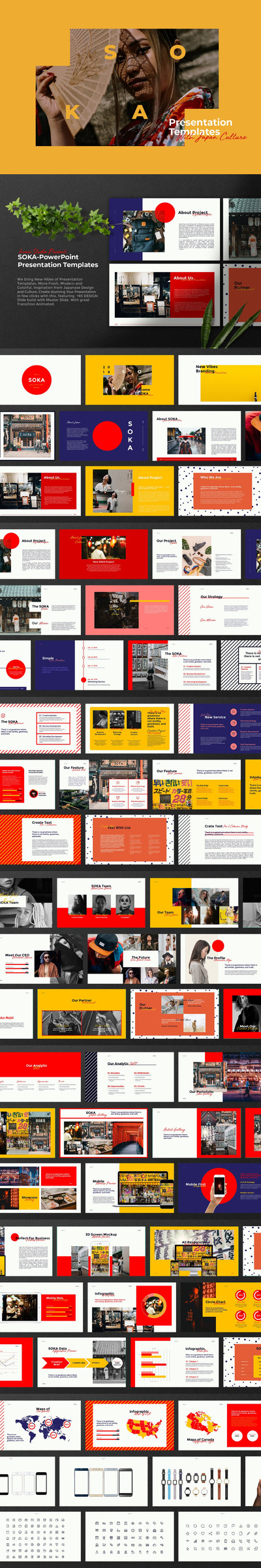 精美日本素材幻灯片模板[PPTX]