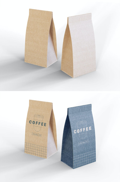 咖啡店外卖包装设计样机（PSD）