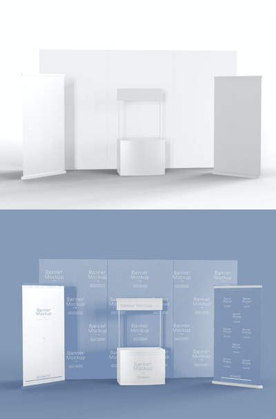 组合展台设计样机（PSD）