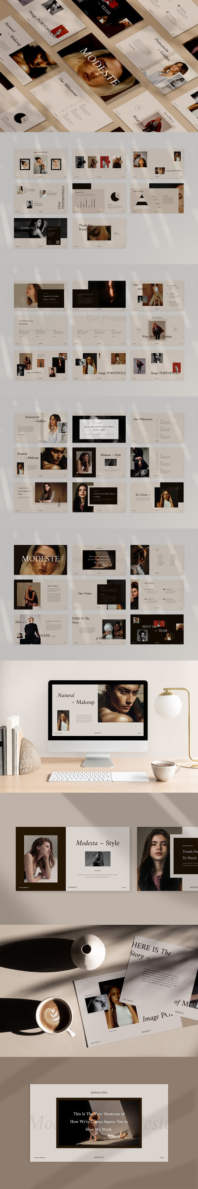 高端优雅时尚简约多用途的高品质powerpoint幻灯片演示模板（pptx）