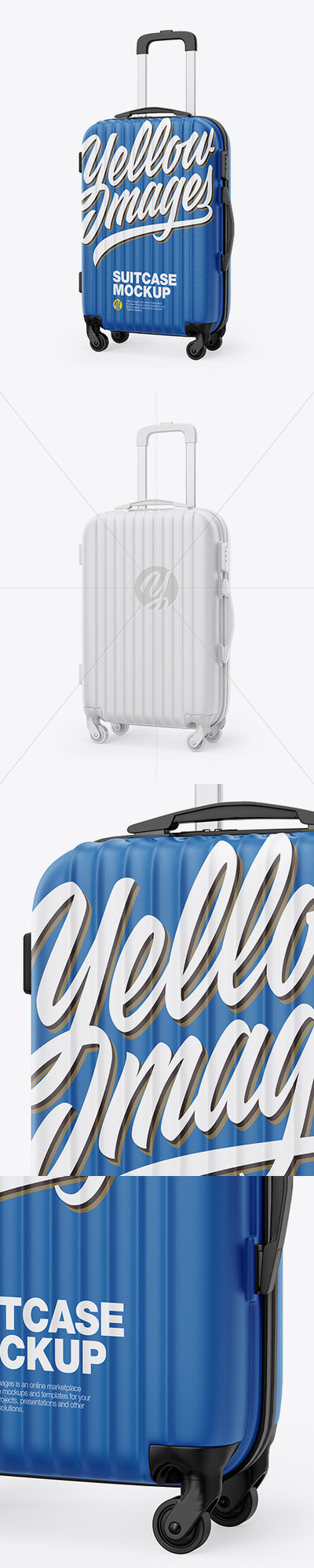 行李箱/旅行箱外观设计样机-半侧视图