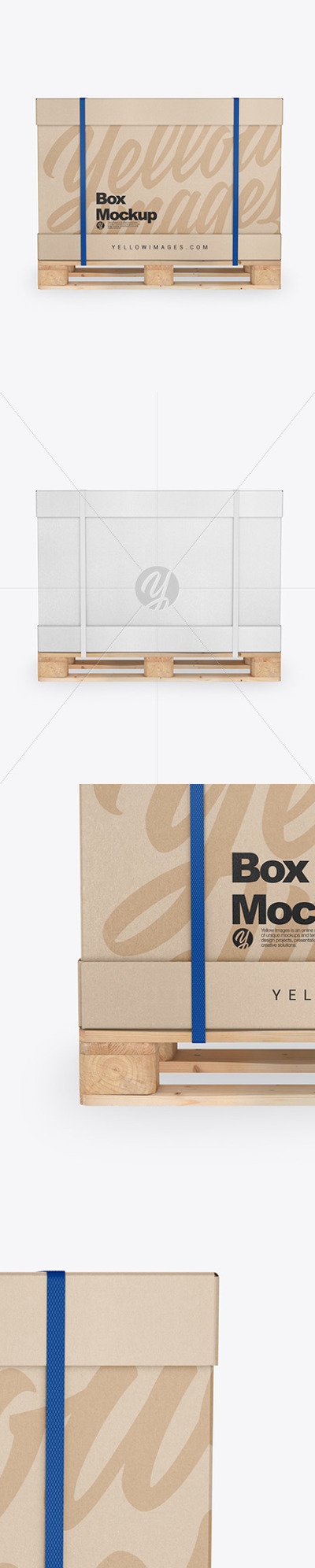 木制托盘纸箱样机模板