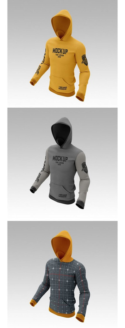 运动衫连帽衫产品样机[PSD]