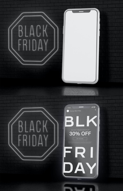 高端智能手机产品样机[PSD]