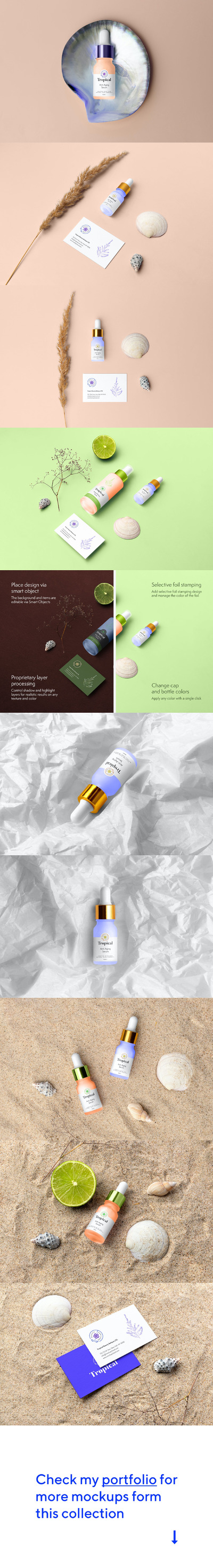 高端化妆品品牌样机[PSD]Vol. 2