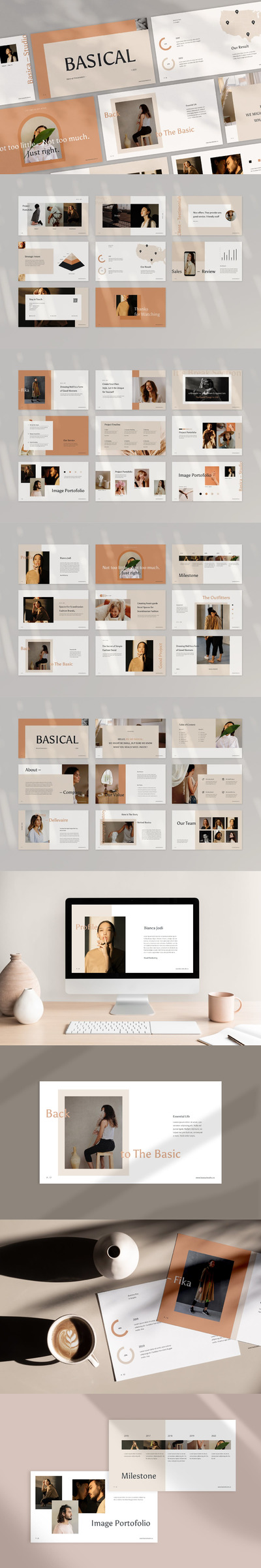 高品质的简约优雅powerpoint幻灯片演示模板（pptx）