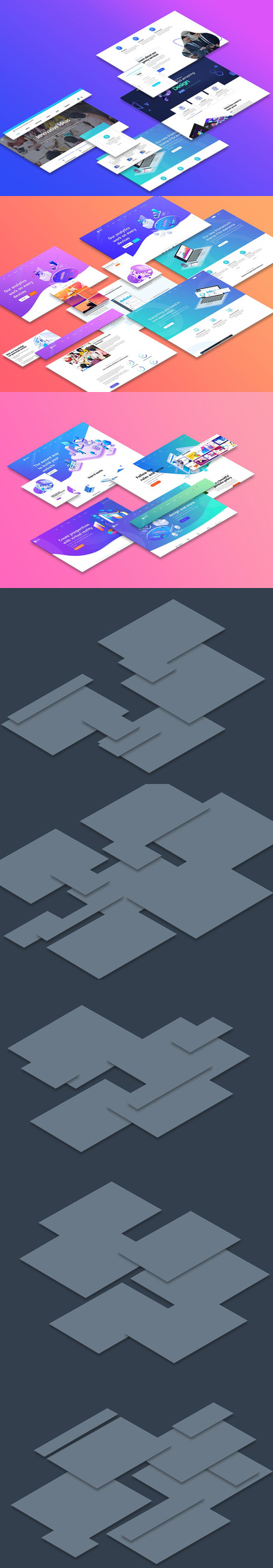 高端屏幕网页产品模板[PDF,JPG,PSD] 5.0