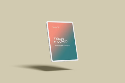 浮动的平板产品样机[PSD]