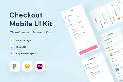 电商支付页面设计模板（FIG,SKETCH,XD）