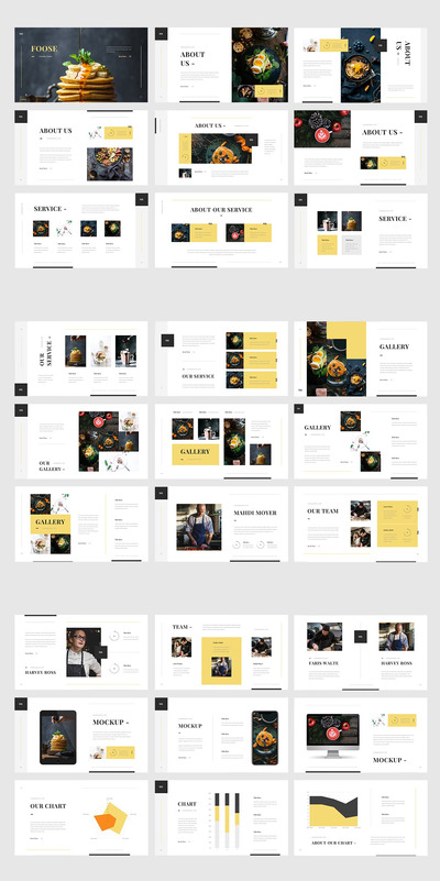 美食项目商业计划书PPT设计模板（PPTX,KEY）