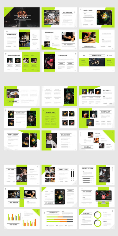 美食介绍相关PPT模板（PPTX,KEY）