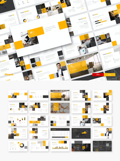 简约清新时尚powerpoint幻灯片演示模板（pptx）