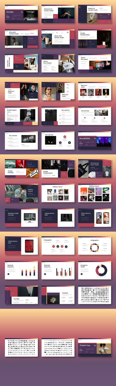 个性摄影工作室PPT模板（PPTX）