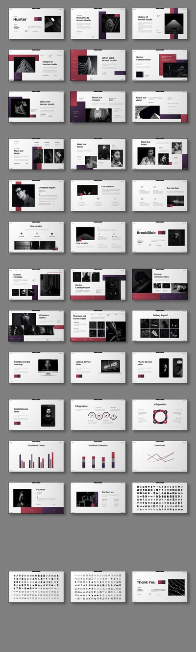 时尚极简主义PPT模板（PPTX）