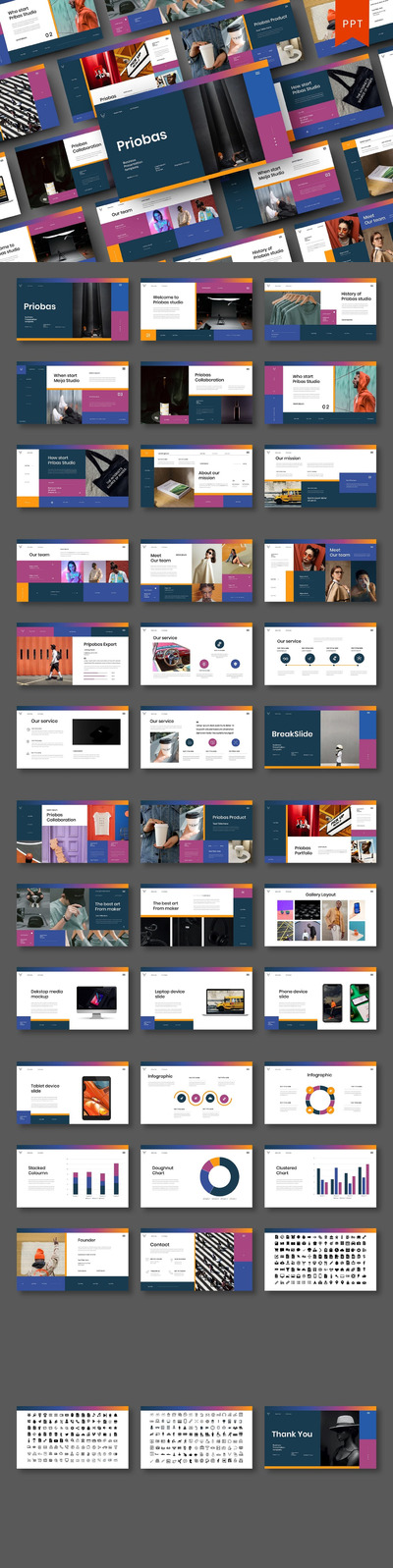 简约时尚高端清新多用途的高品质powerpoint幻灯片演示模板（pptx）