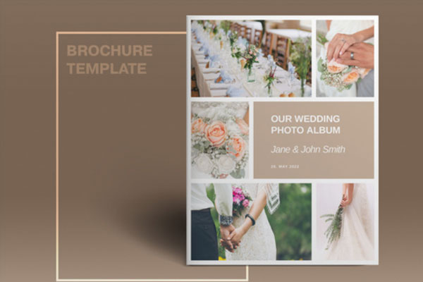 婚礼工作室宣传册布局设计模板