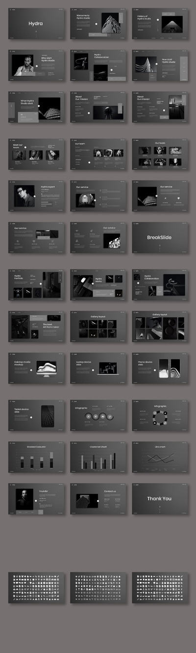 酷炫品牌业务演示文稿模板[PPTX]