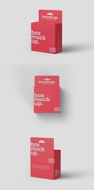 适合悬挂的盒子设计样机（PSD）