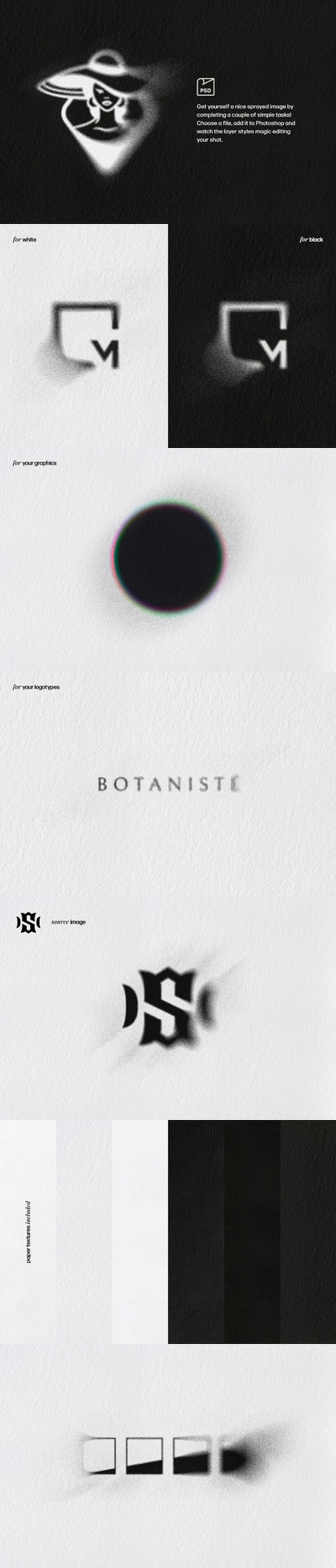 喷涂模具层样式（PSD）