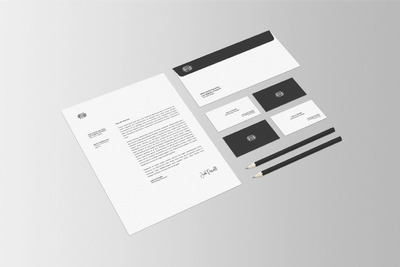 高品质的时尚高端简约VI设计样机展示模型mockups