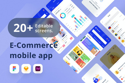 移动电商智能APP模板[FIG,SKETCH,XD]