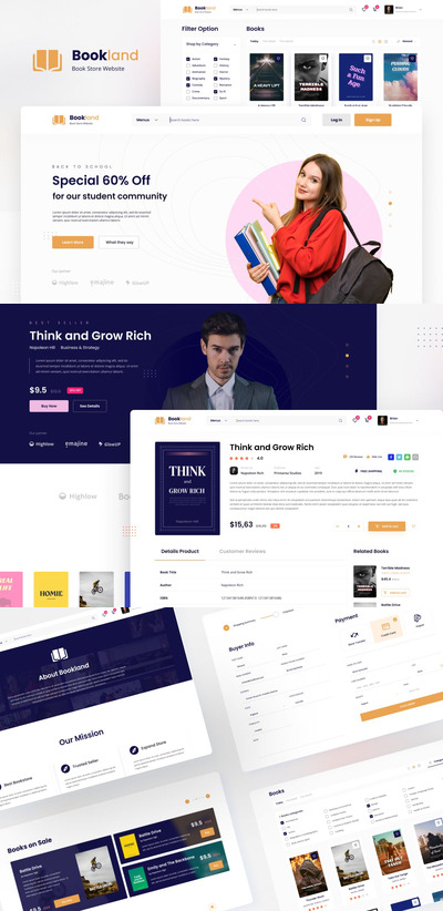 书店电商网站模板