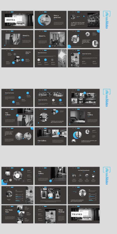 高端的酒店PPT模板（PPT）
