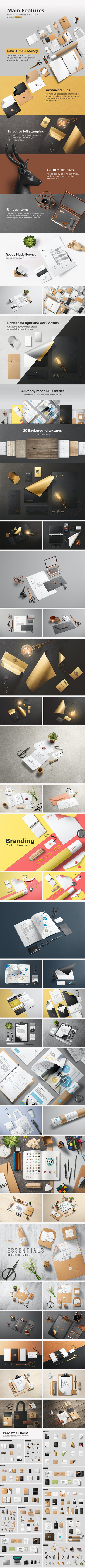 品牌形象VI设计必备样机巨无霸素材包[10.87GB,PSD]