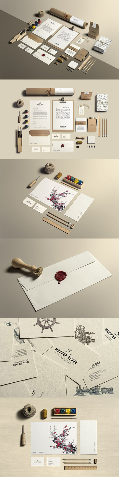 工艺美术文具品牌样机套装