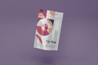 高品质的逼真质感食品包装设计VI样机展示模型mockups