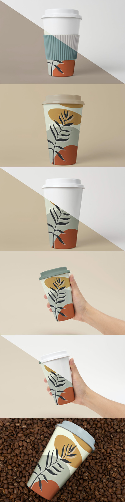 多功能咖啡杯样机模型[PSD]