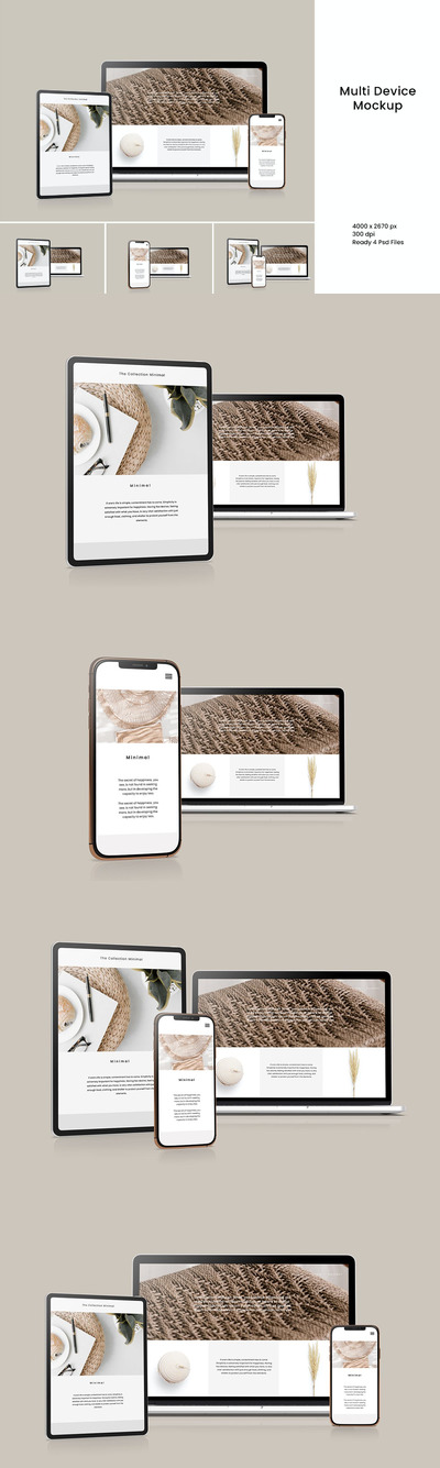 响应式UI样机展示模型mockups集合 Vol.3