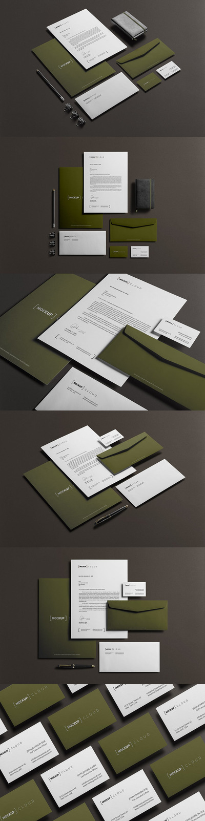 企业文具品牌形象设计高端VI样机套件