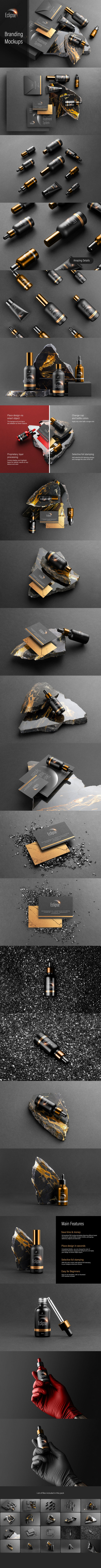 化妆品品牌设计样机素材包[1.87GB,PSD]